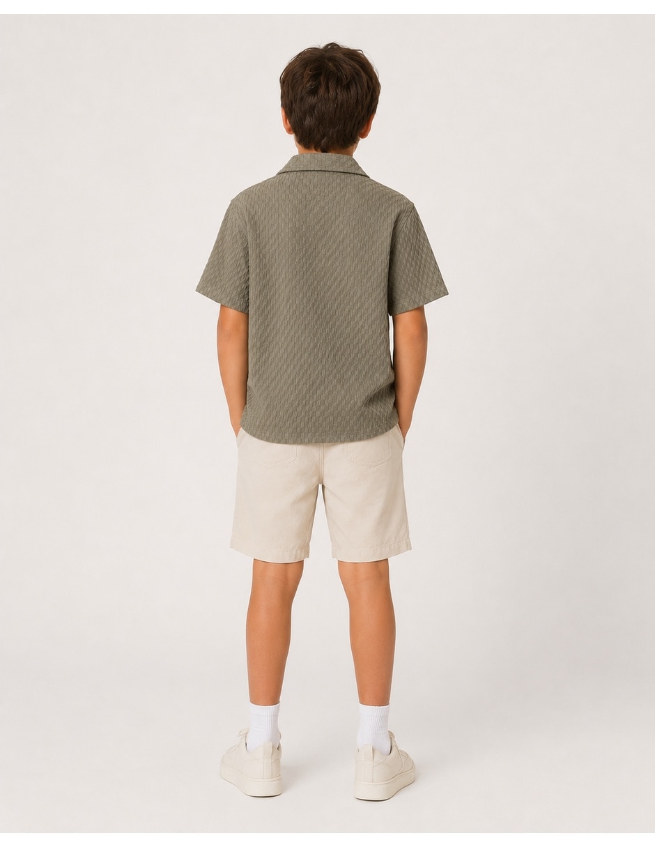 Camisa casual manga corta para niño 2