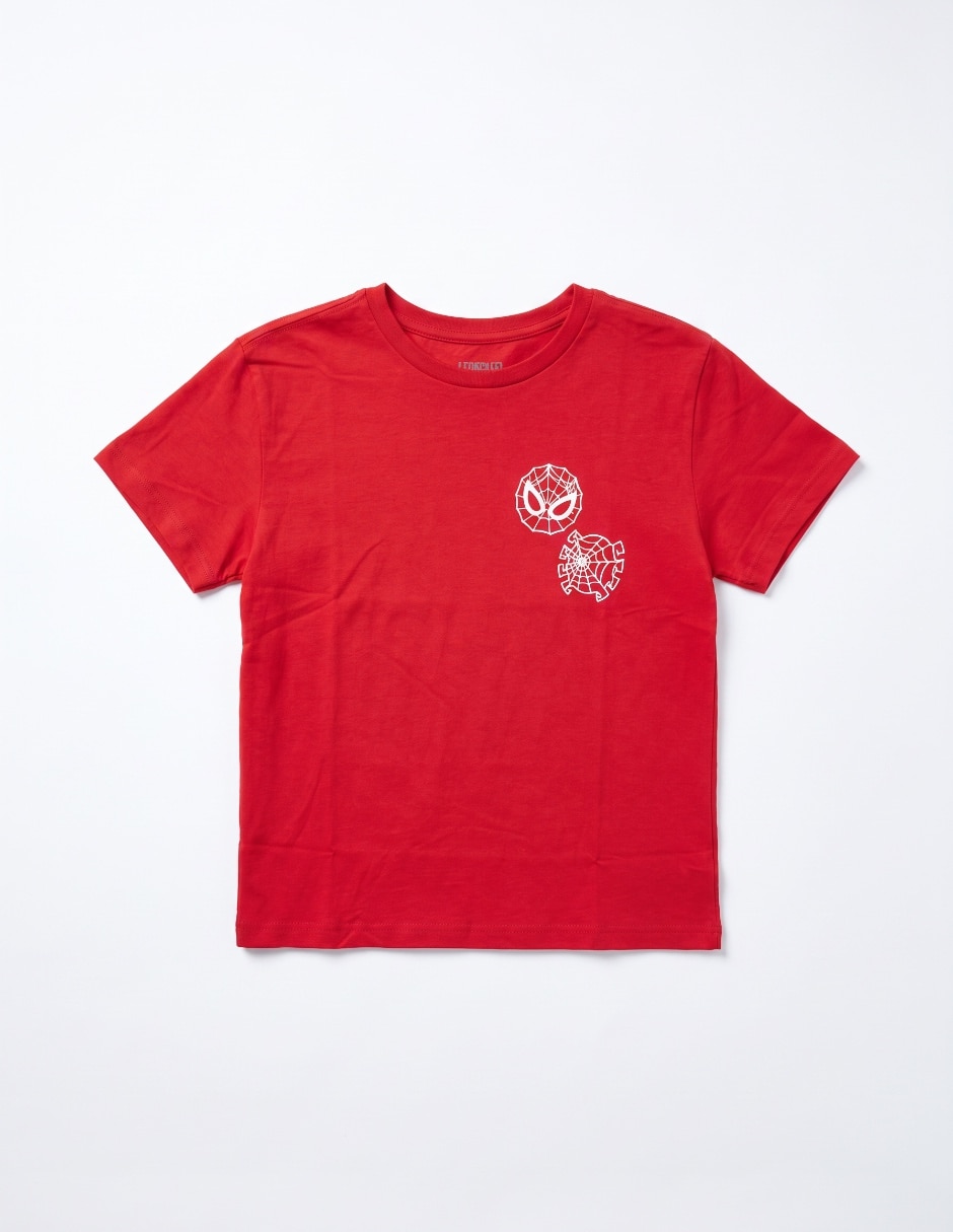 Playera marvel spiderman manga corta para niño 3