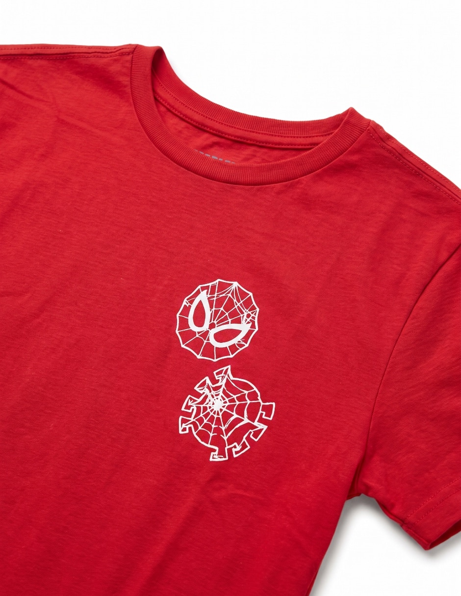 Playera marvel spiderman manga corta para niño 5