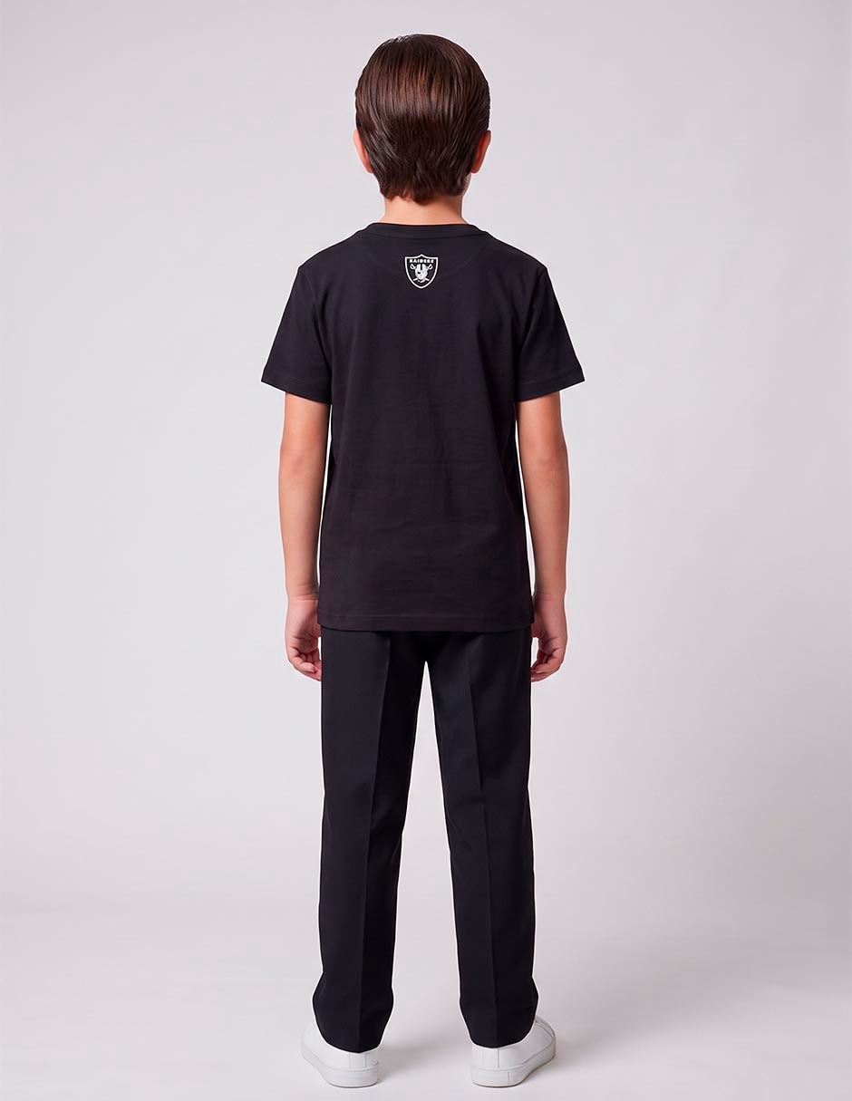 Playera raiders manga corta para niño 2