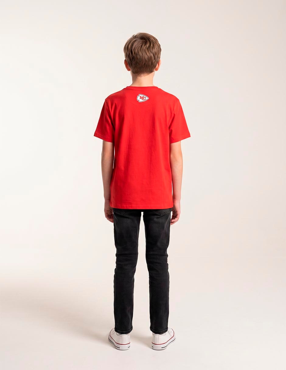 Playera kansas city chiefs manga corta para niño 2