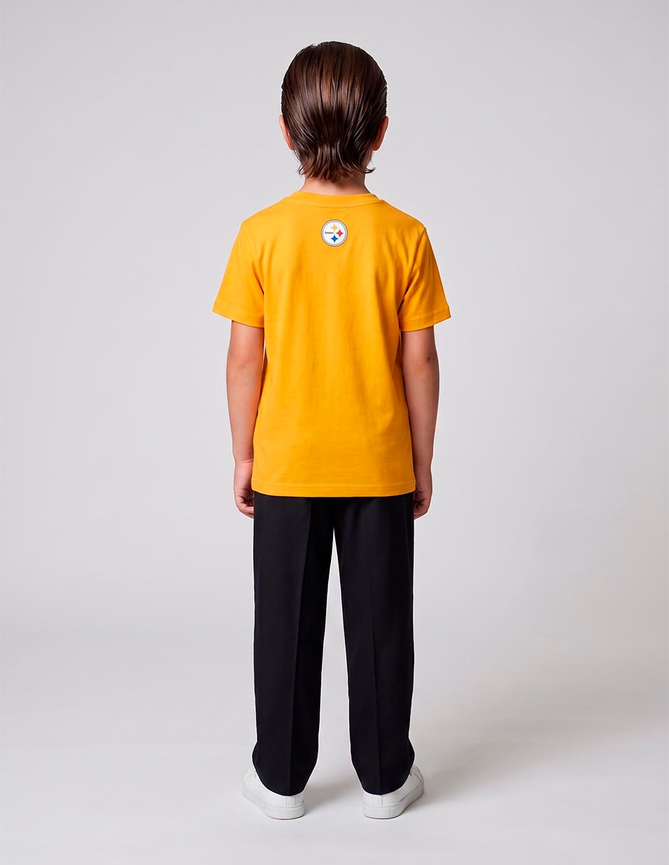 Playera Steelers NFL manga corta para niño 5