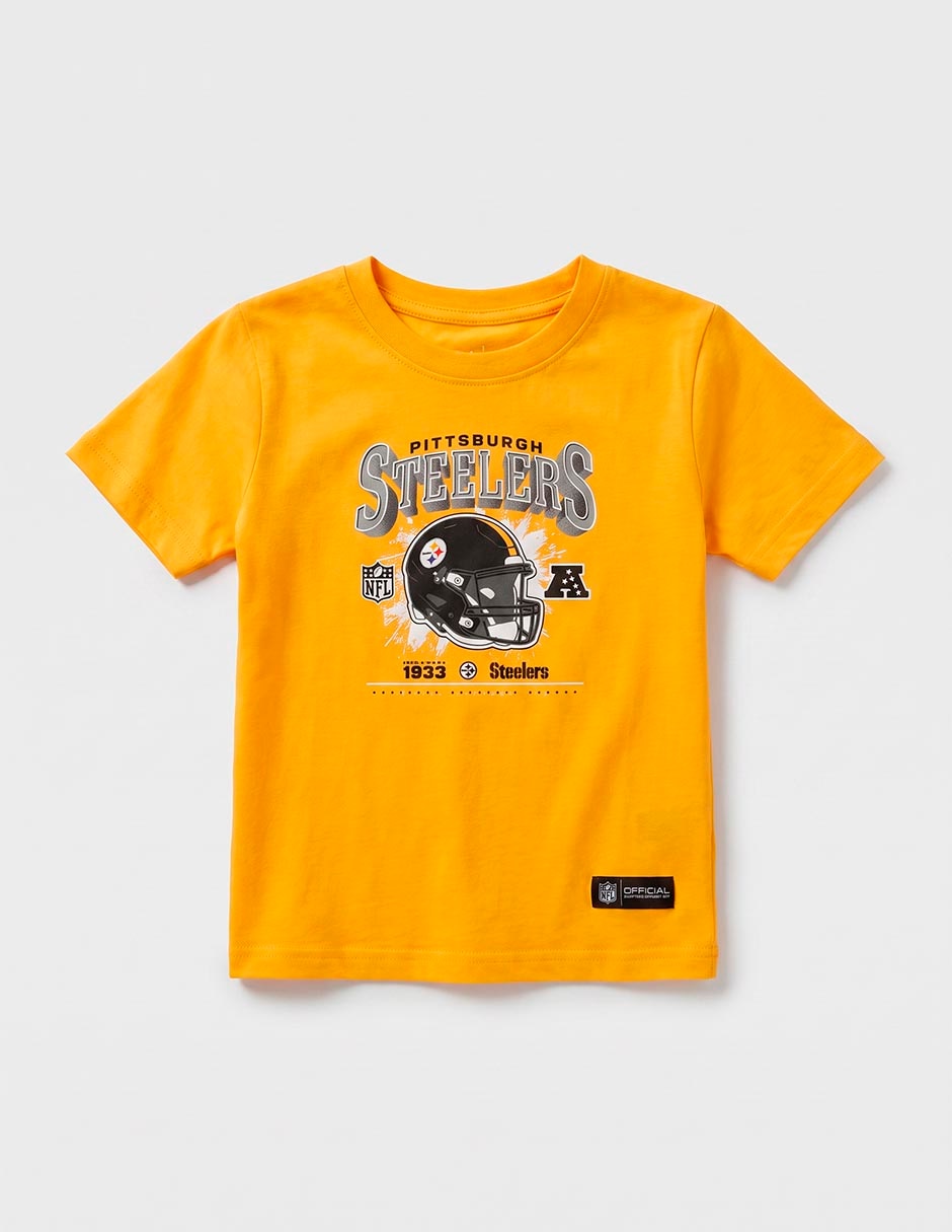 Playera Steelers NFL manga corta para niño 4