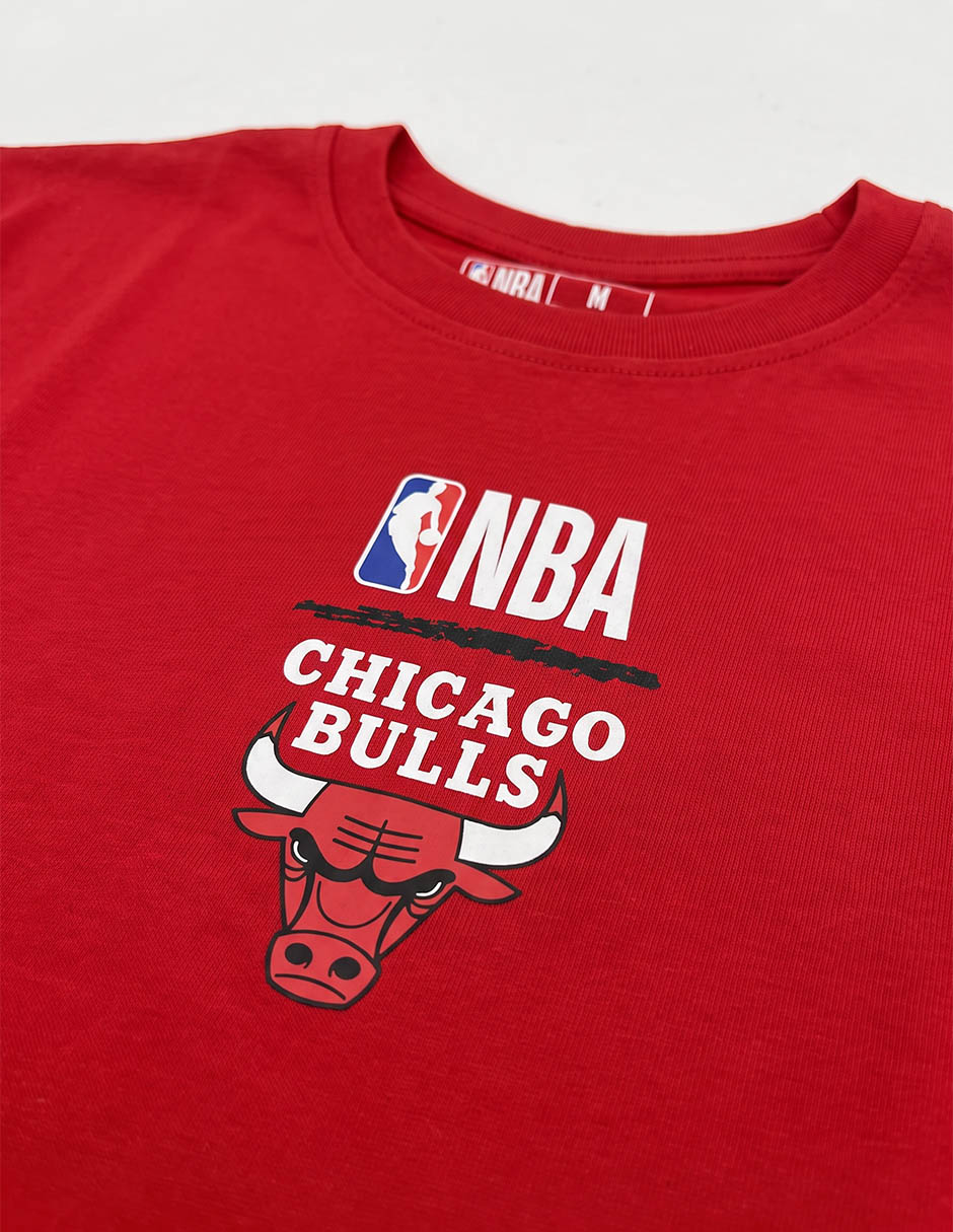 Playera chicago bulls manga corta para niño 4