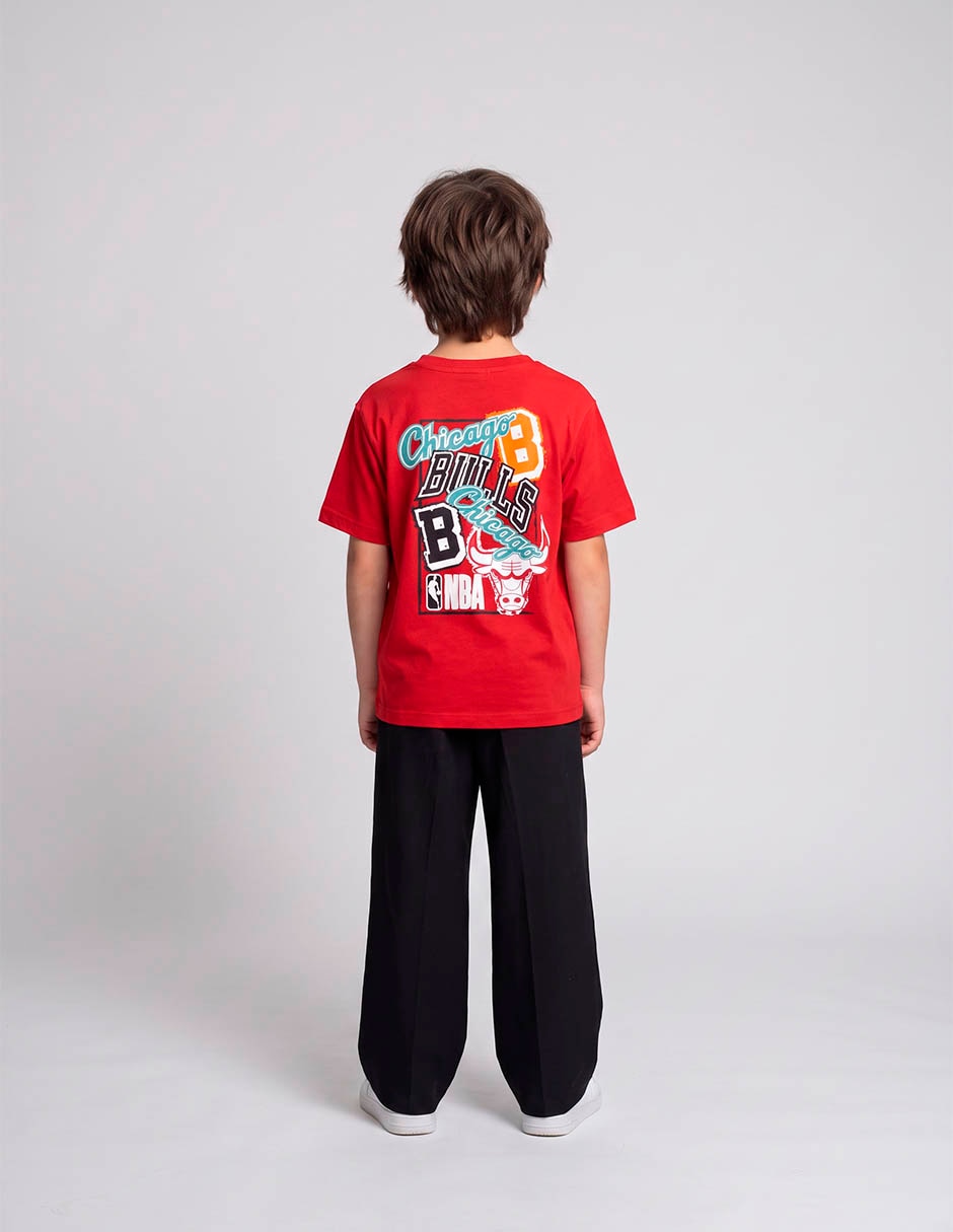 Playera chicago bulls manga corta para niño 6