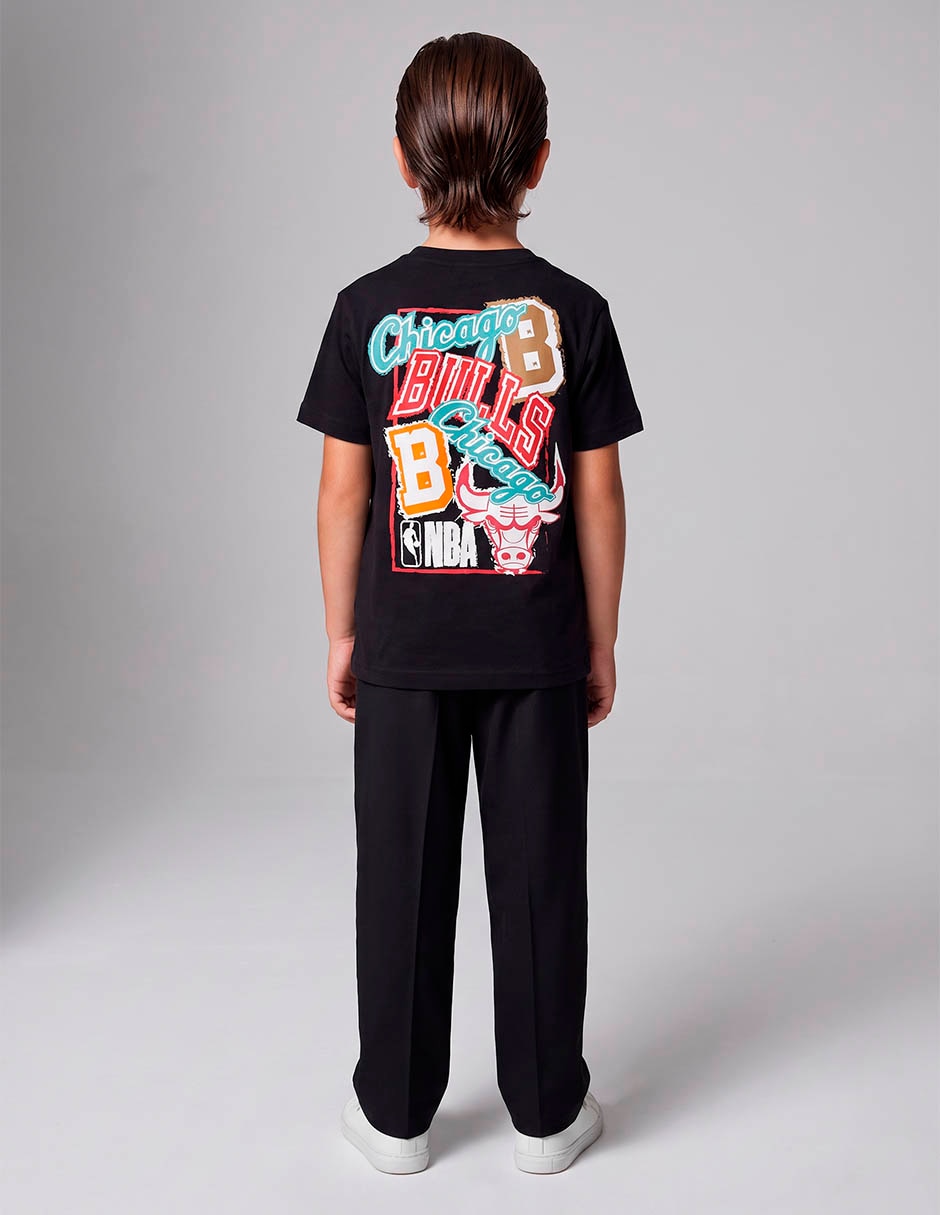 Playera chicago bulls manga corta para niño 6