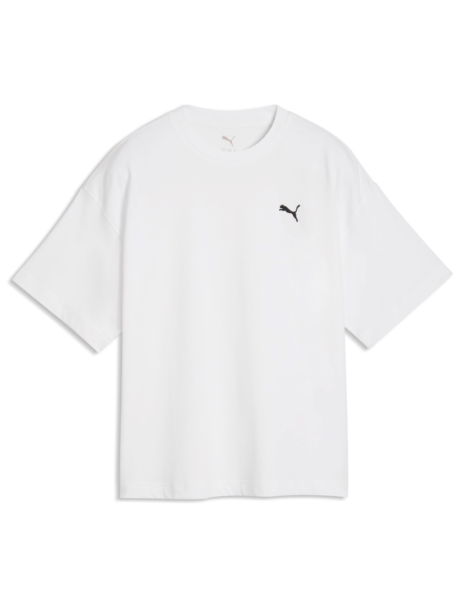 Playera Ess Oversized Short Tee B manga corta para niño