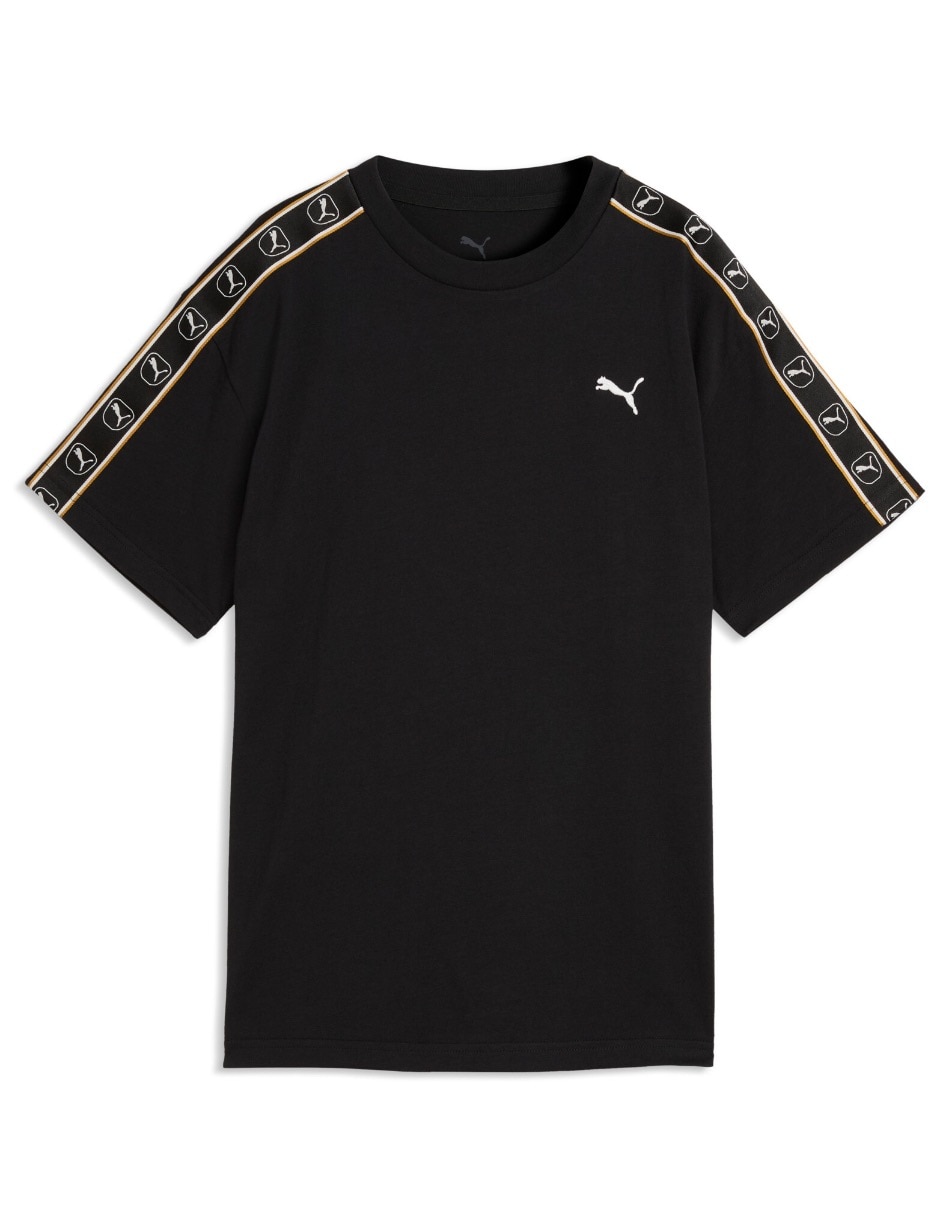 Playera Ess Elevated Tape Relaxed Tee B manga corta para niño