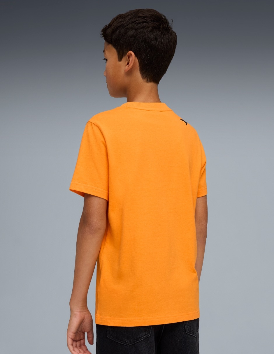 Playera Mclaren Big Logo Tee Kids manga corta para niño 4