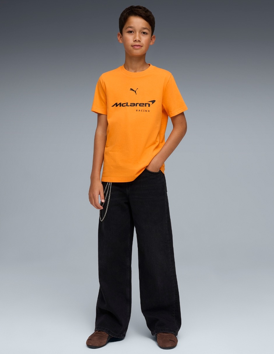 Playera Mclaren Big Logo Tee Kids manga corta para niño 5