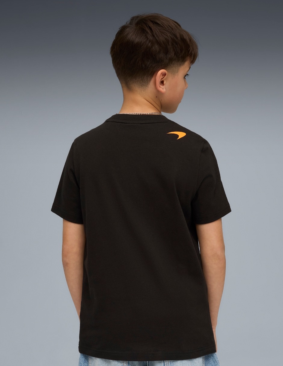 Playera Mclaren Big Logo Tee Kids manga corta para niño 5