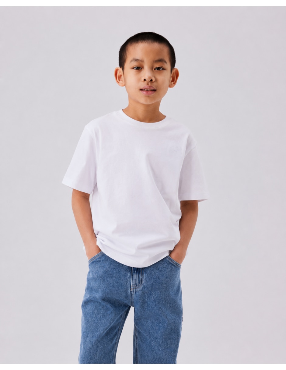 Jeans straight lavado medio para niño 3