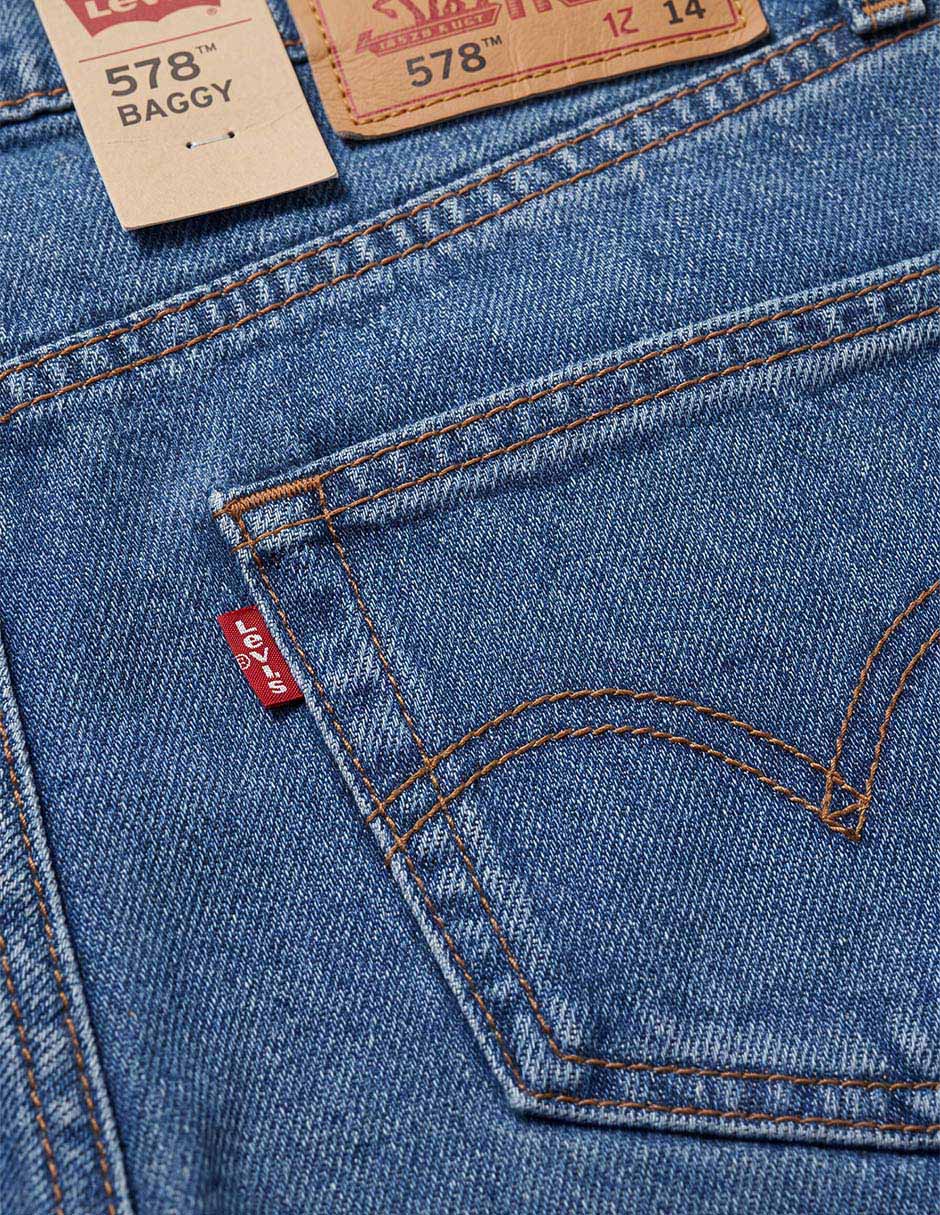 Jeans wide leg deslavado para niño 3