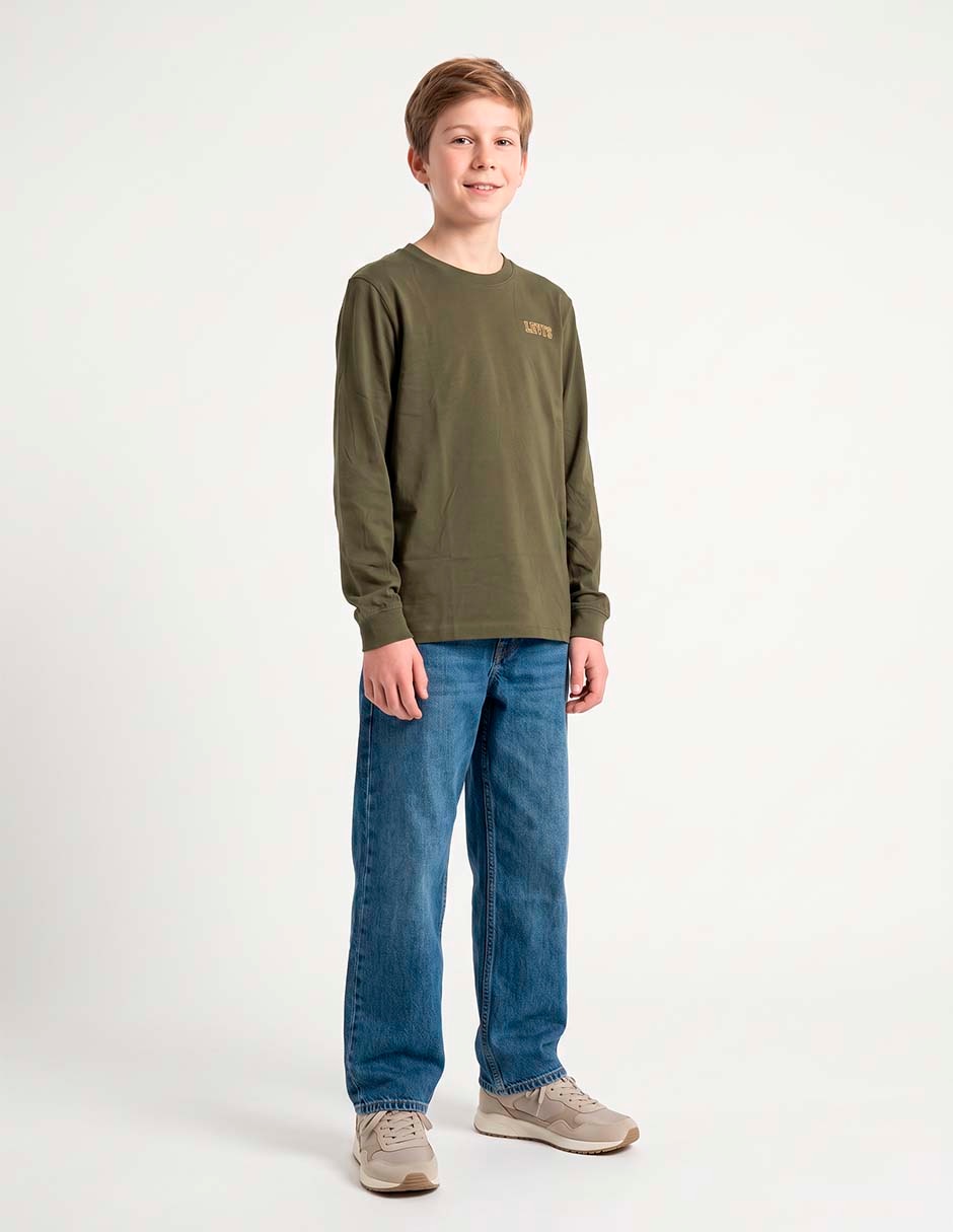 Playera manga corta para niño