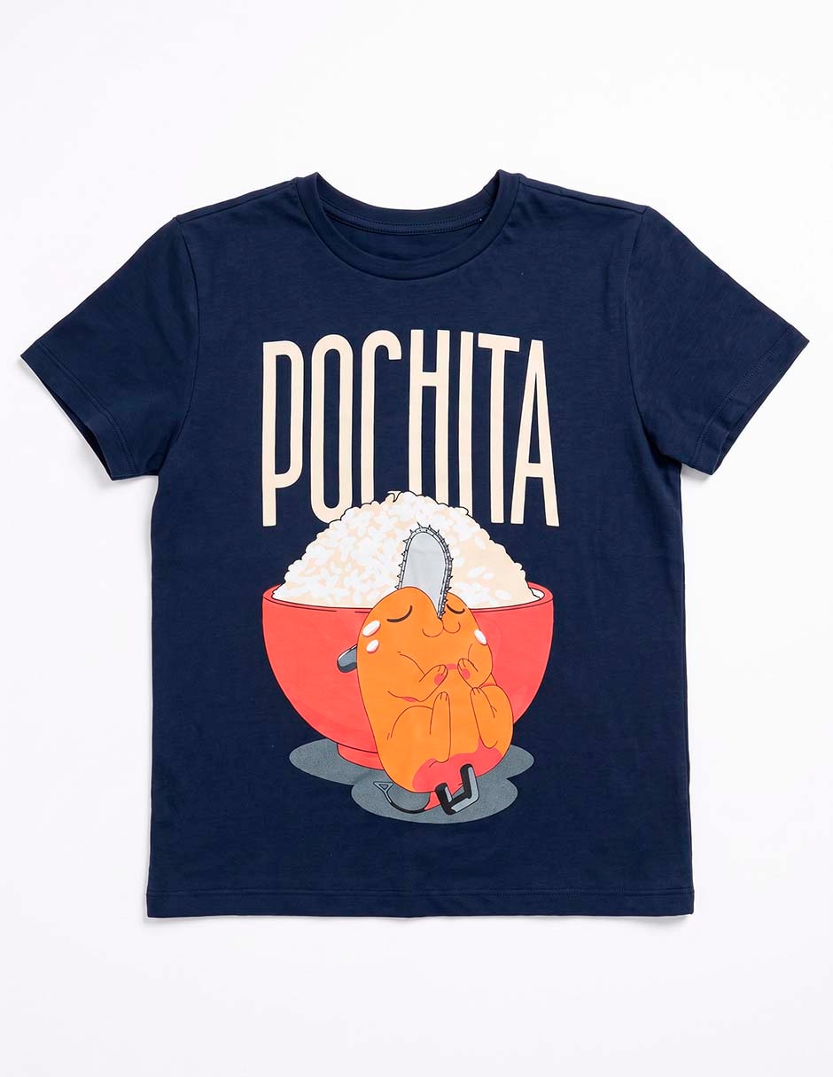 Playera Chainsaw Man manga corta para niño 4
