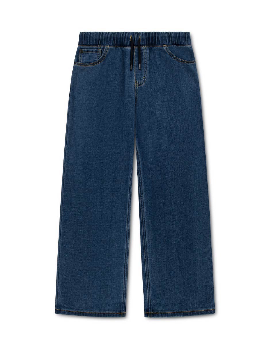 Jeans straight niños lavado denim para niño