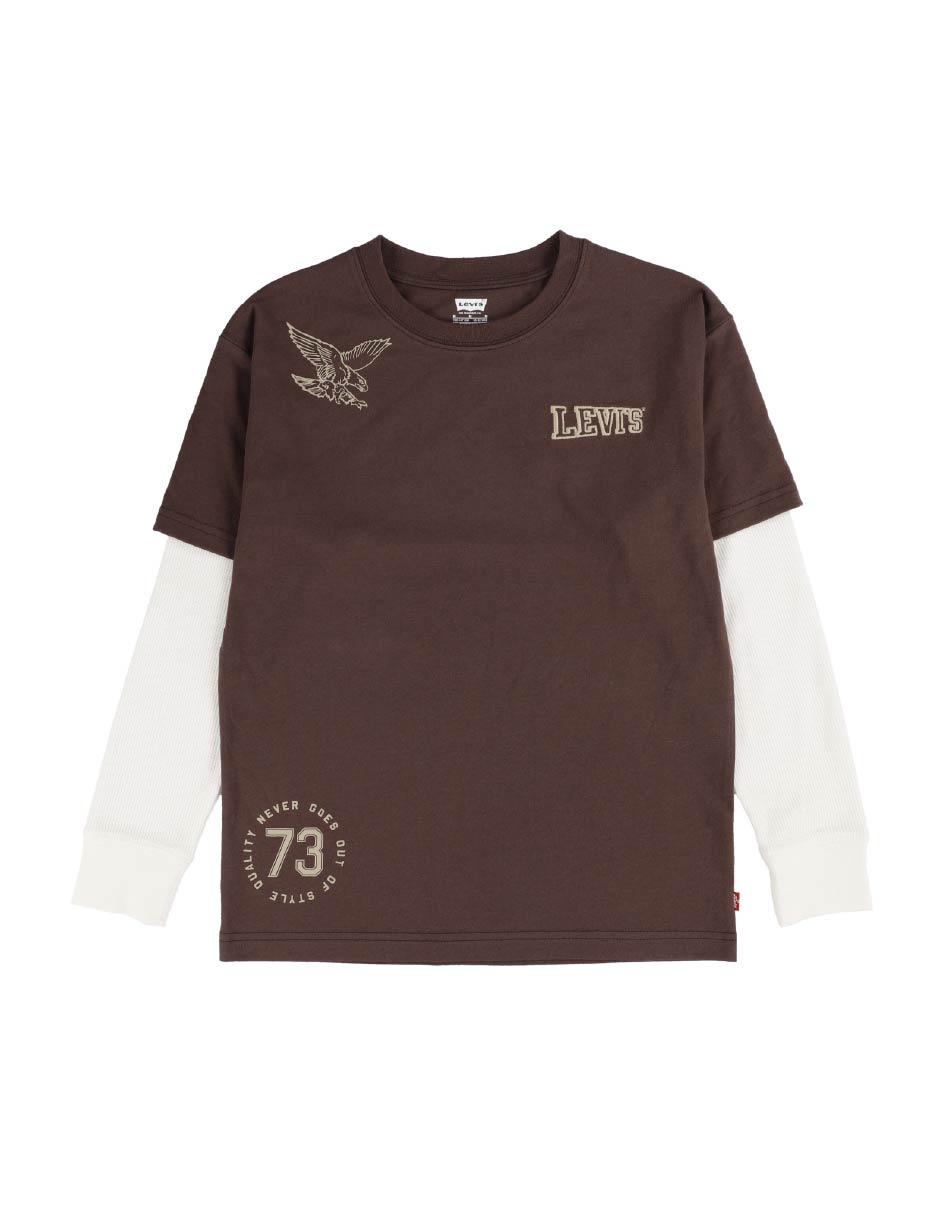 Playera manga larga para niño Playera manga larga para niño