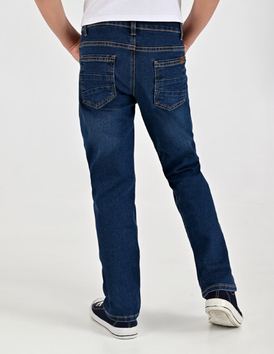Jeans/Jegging Slim Otoño Invierno 02-1216-2091 lavado Sin lavado para Infantil / Niños grandes Niño 2