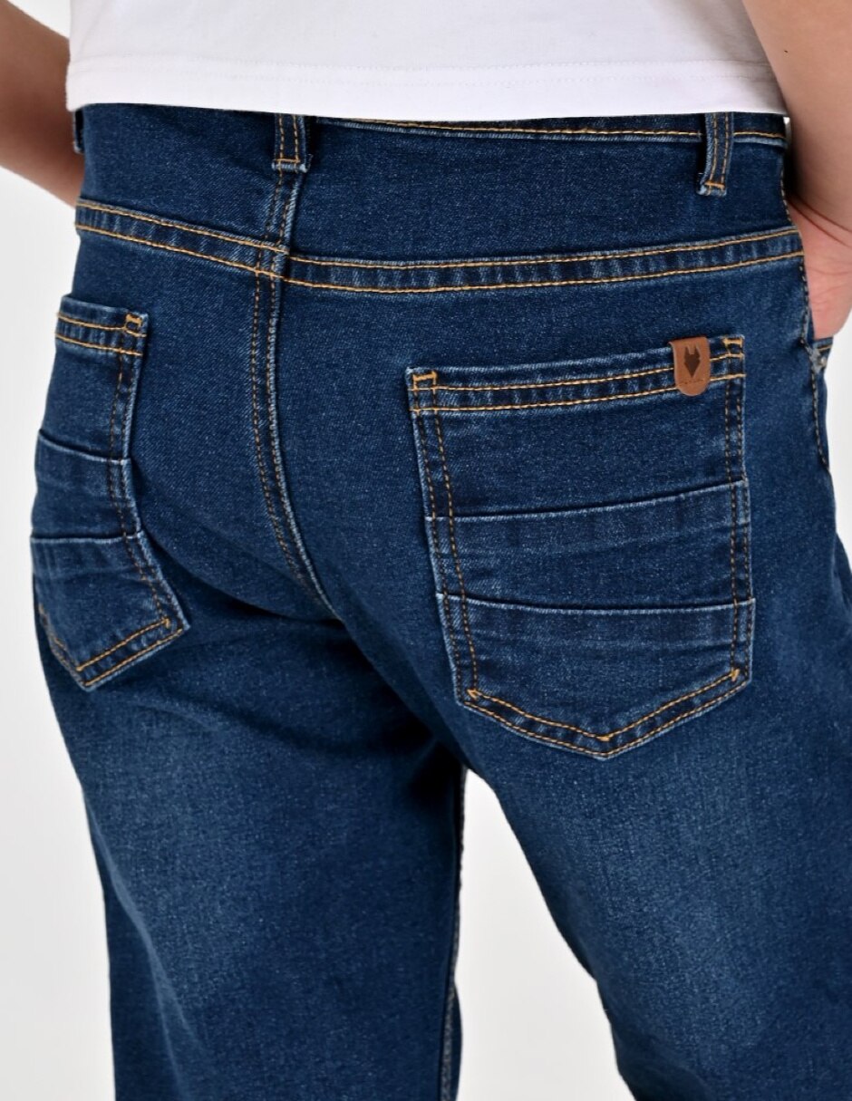 Jeans/Jegging Slim Otoño Invierno 02-1216-2091 lavado Sin lavado para Infantil / Niños grandes Niño 3
