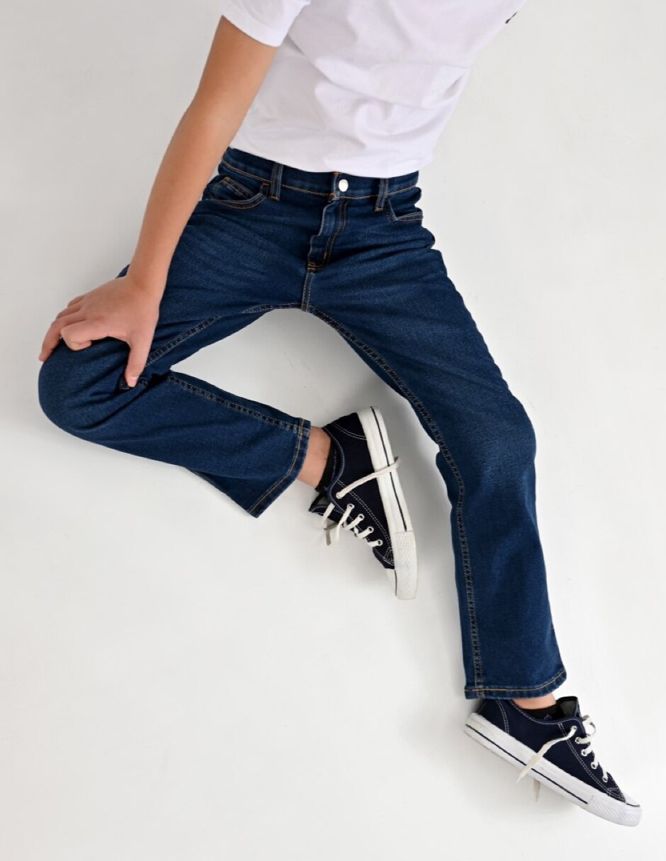 Jeans/Jegging Slim Otoño Invierno 02-1216-2091 lavado Sin lavado para Infantil / Niños grandes Niño 5
