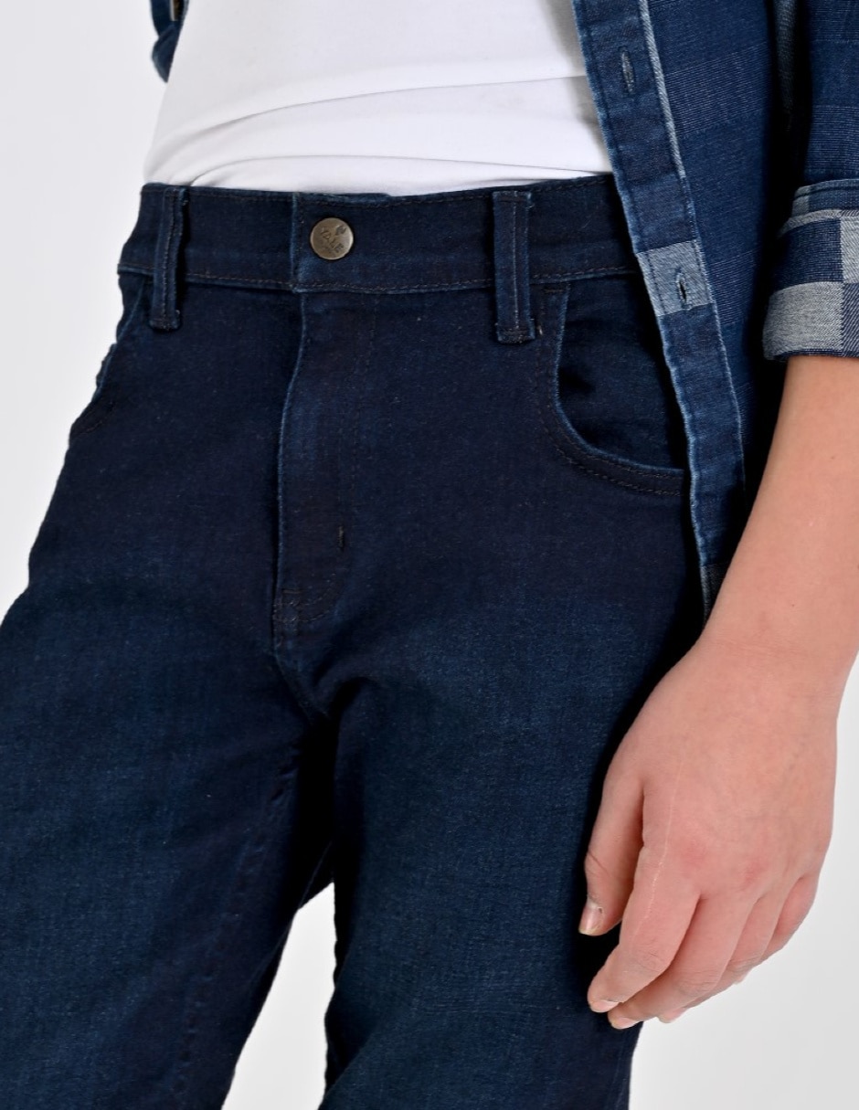 Jeans/Jegging Slim Otoño Invierno 02-1233-2046 lavado Sin lavado para Infantil / Niños grandes Niño 3