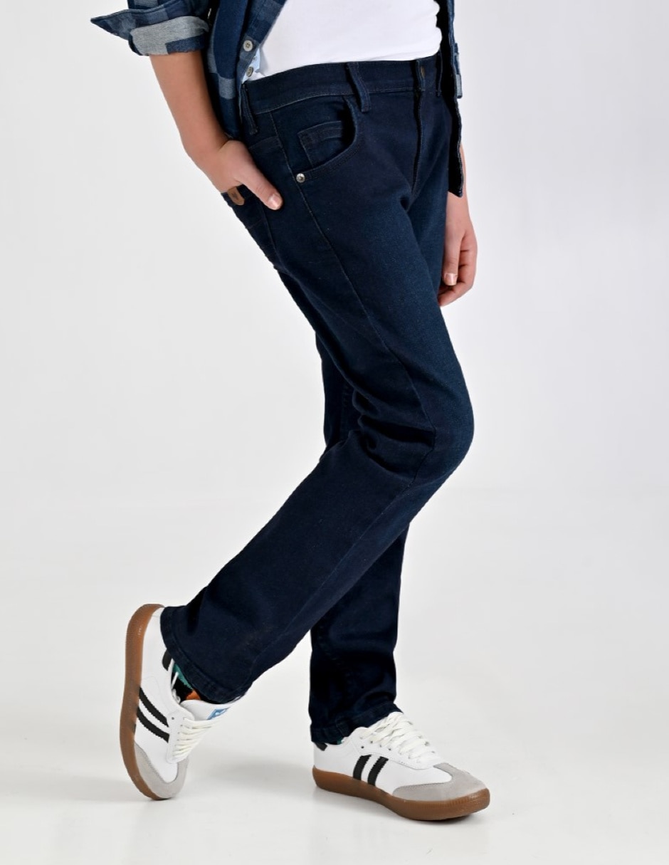 Jeans/Jegging Slim Otoño Invierno 02-1233-2046 lavado Sin lavado para Infantil / Niños grandes Niño 5