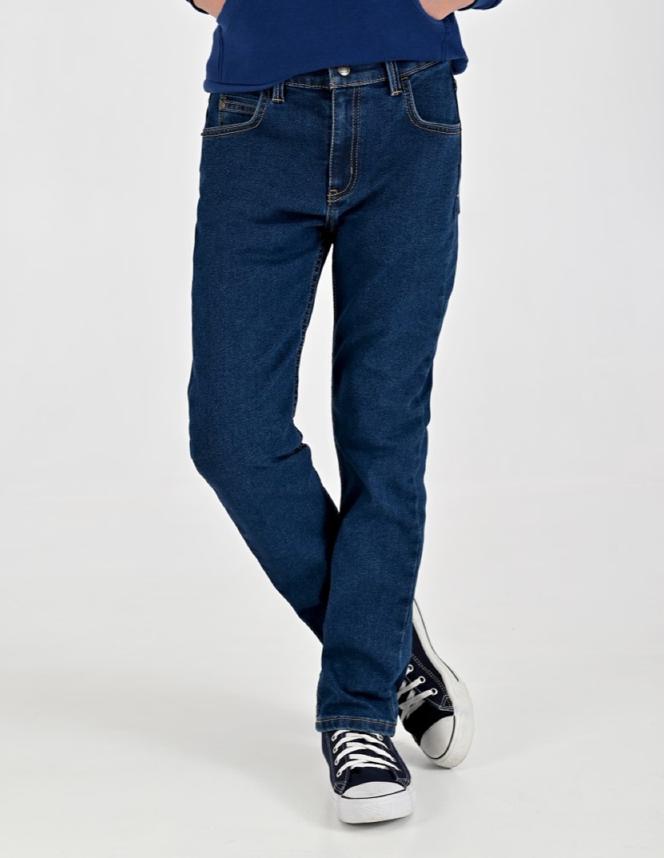 Jeans/Jegging Slim Otoño Invierno 02-1239-2091 lavado Sin lavado para Infantil / Niños grandes Niño 1