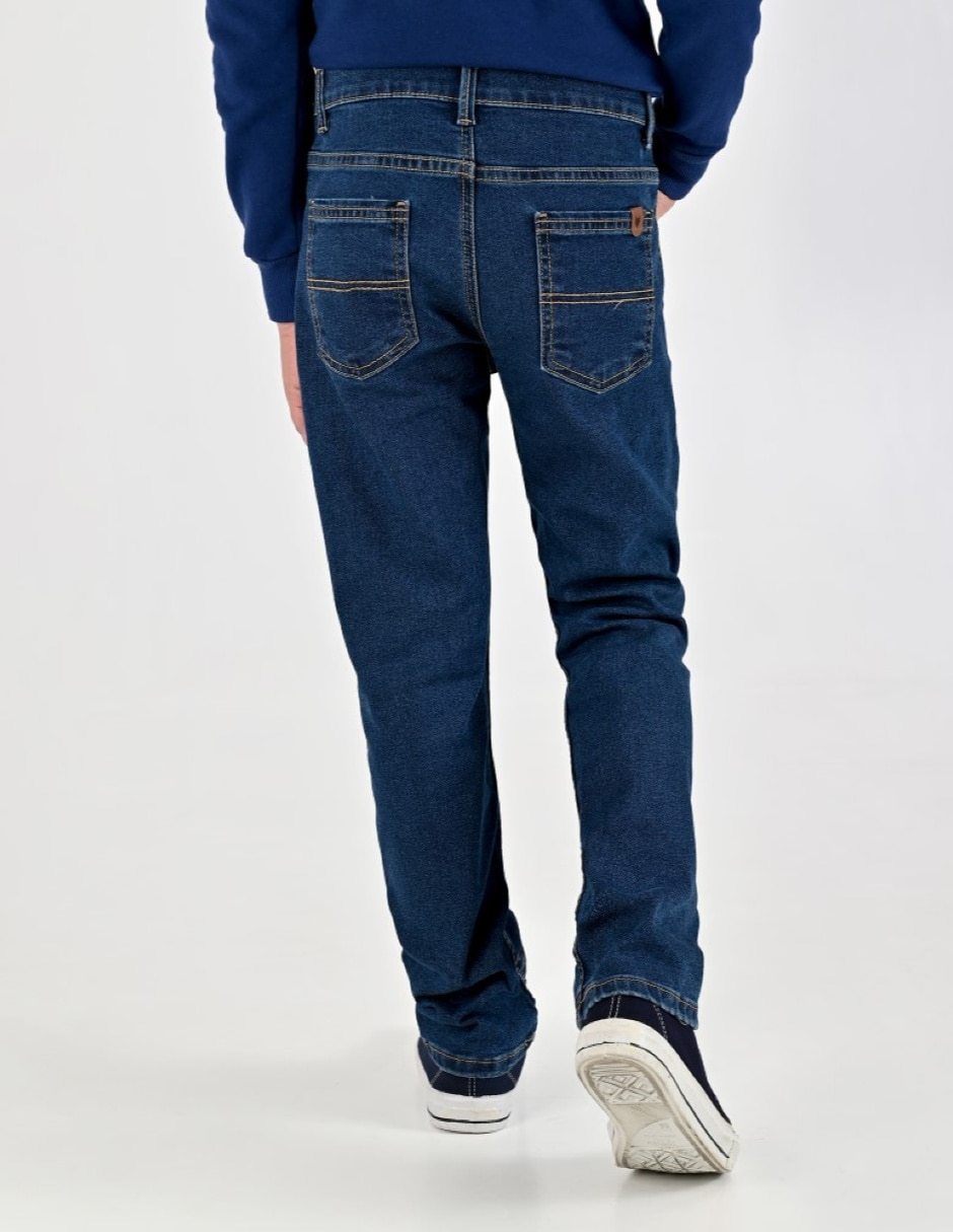 Jeans/Jegging Slim Otoño Invierno 02-1239-2091 lavado Sin lavado para Infantil / Niños grandes Niño 4