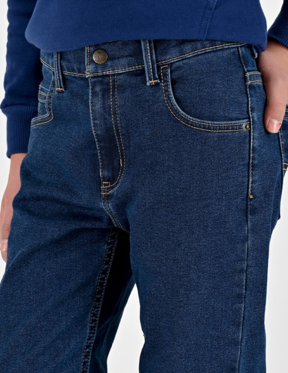 Jeans/Jegging Slim Otoño Invierno 02-1239-2091 lavado Sin lavado para Infantil / Niños grandes Niño 5