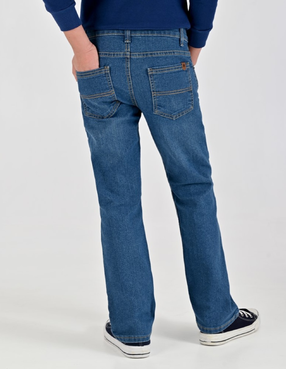 Jeans/Jegging Regular Otoño Invierno 02-1405-2944 lavado Sin lavado para Infantil / Niños grandes Niño 4