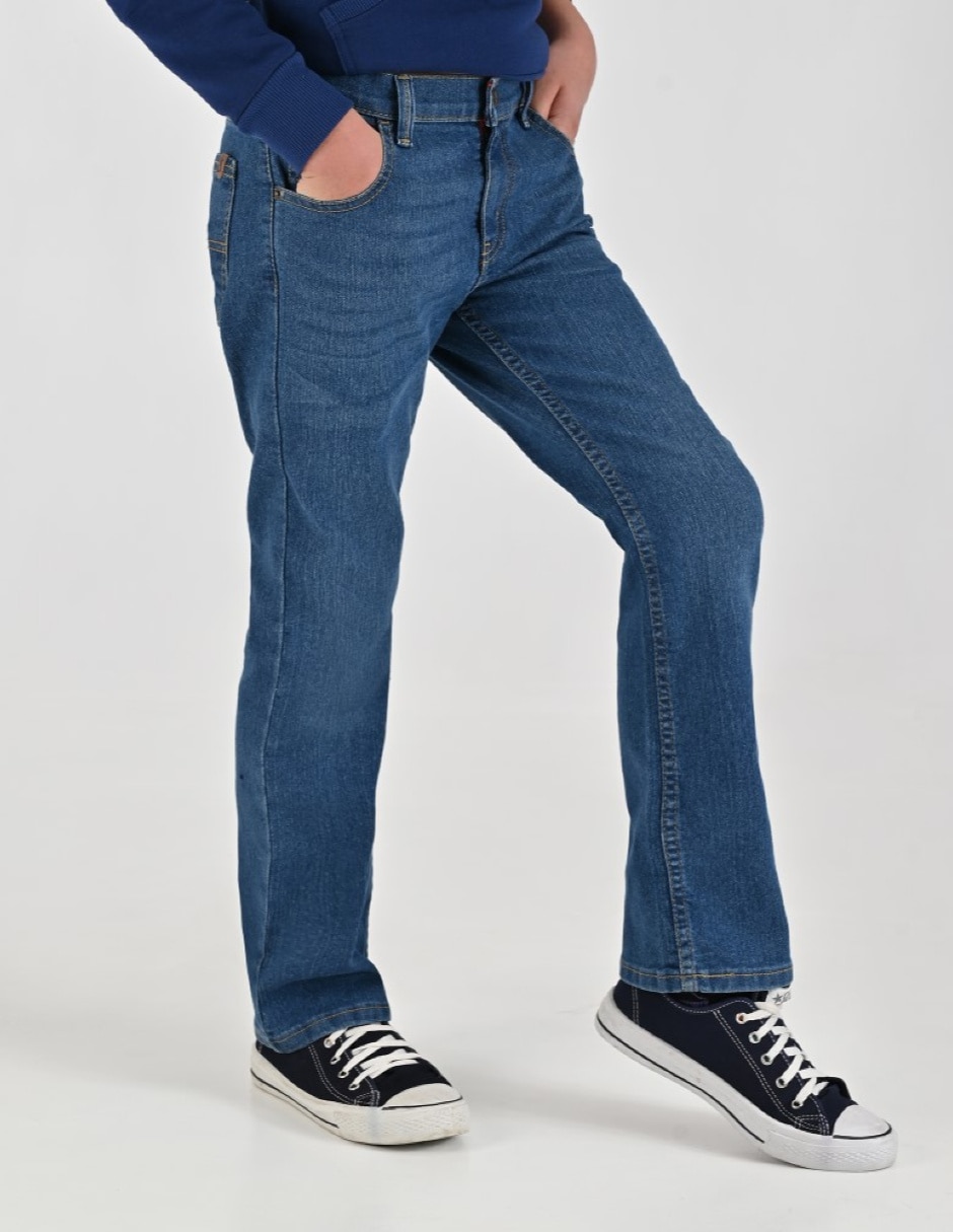 Jeans/Jegging Regular Otoño Invierno 02-1405-2944 lavado Sin lavado para Infantil / Niños grandes Niño 5