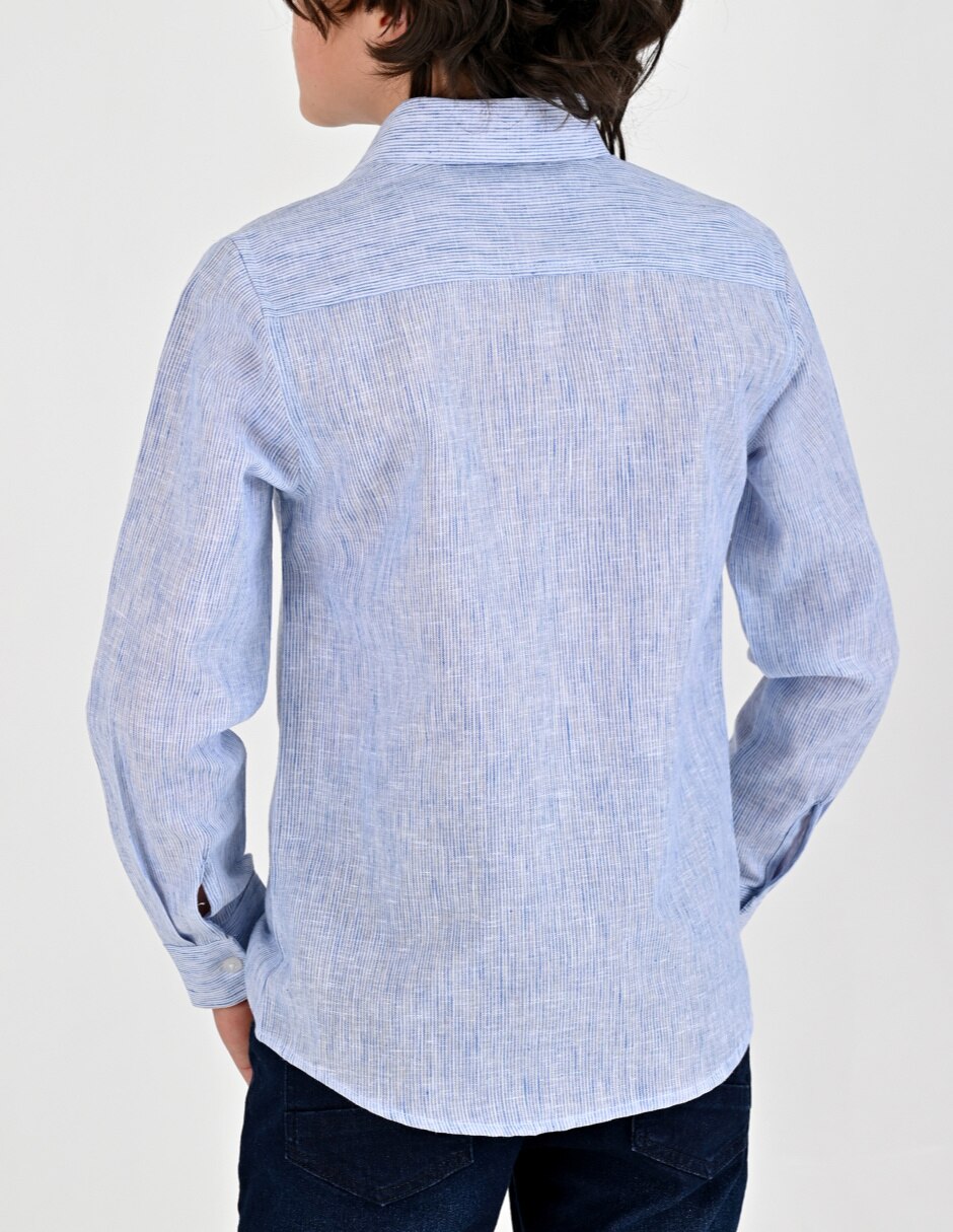 Camisa Casual Otoño Invierno de Algodón y poliéster manga Larga para Infantil / Niños grandes Niño 2