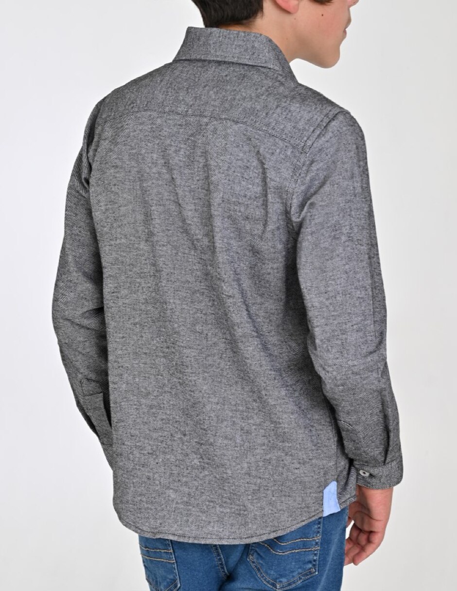 Camisa Casual Otoño Invierno de Algodón manga Larga para Infantil / Niños grandes Niño 3