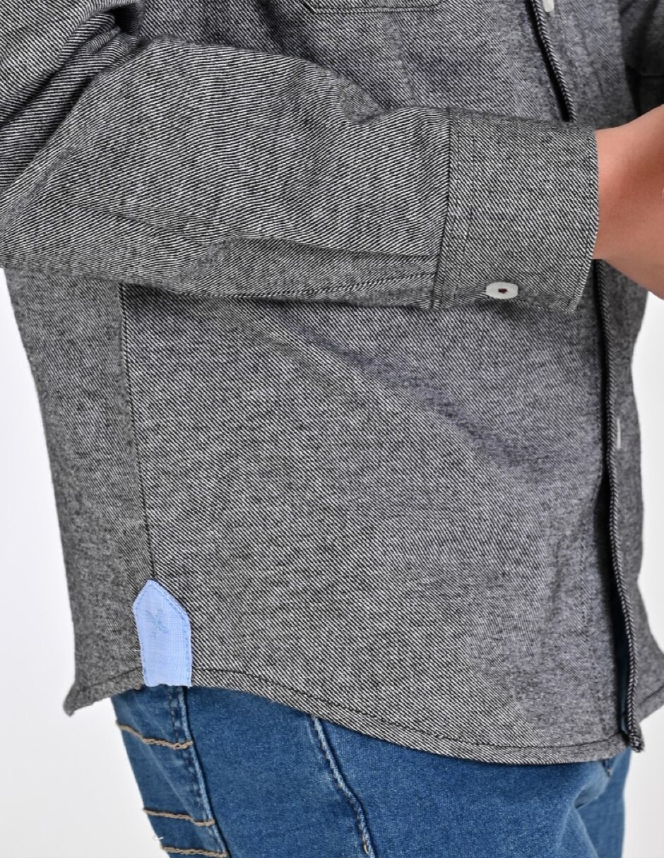 Camisa Casual Otoño Invierno de Algodón manga Larga para Infantil / Niños grandes Niño 5