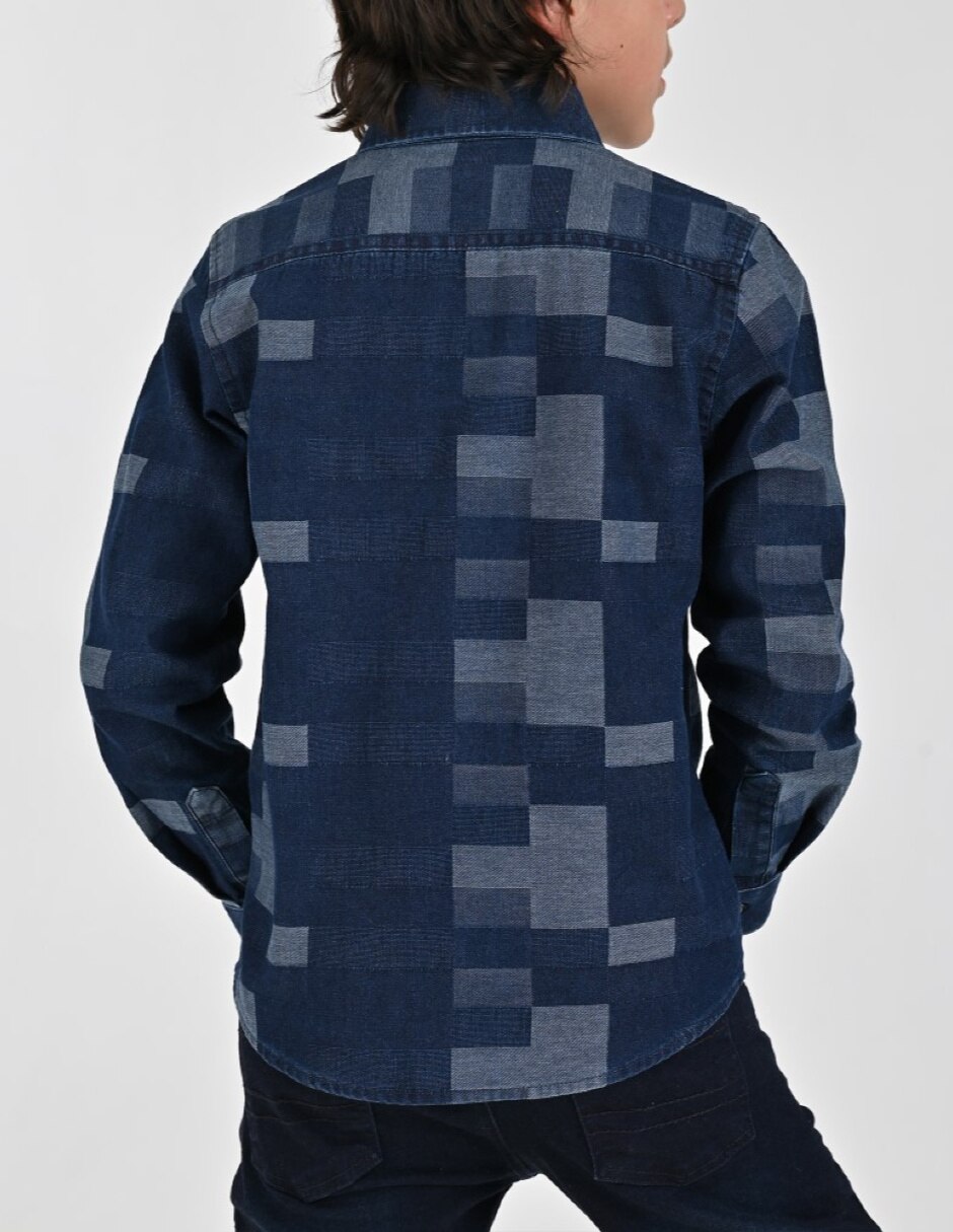 Camisa Casual Otoño Invierno de Algodón manga Larga para Infantil / Niños grandes Niño 2