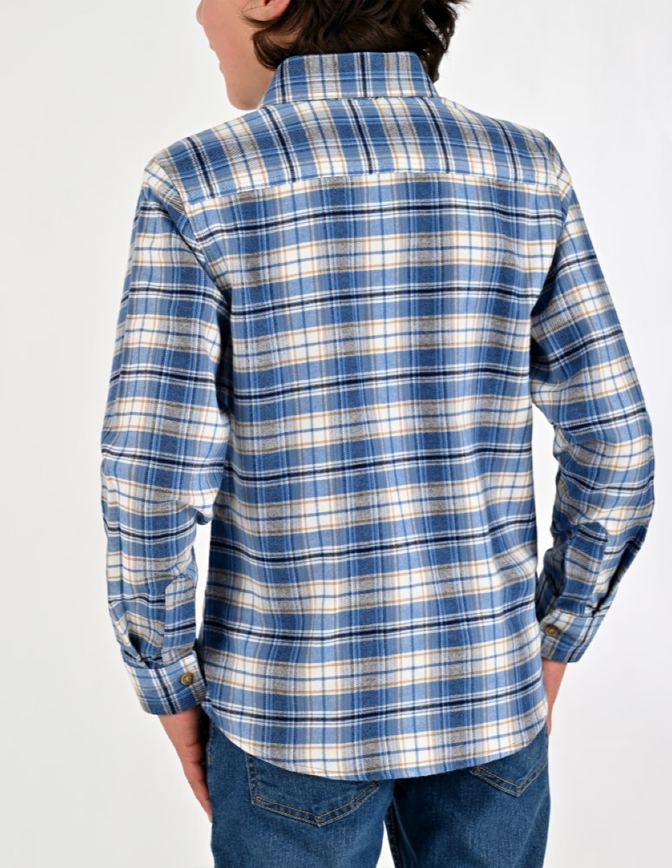 Camisa Casual Otoño Invierno de Algodón manga Larga para Infantil / Niños grandes Niño 3