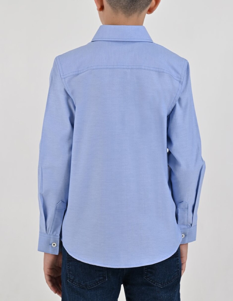 Camisa Casual Otoño Invierno de Algodón y poliéster manga Larga para Infantil / Niños grandes Niño 3