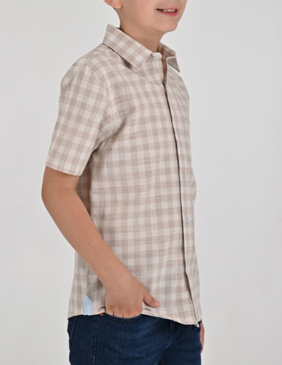 Camisa Casual Otoño Invierno de Algodón manga Corta para Infantil / Niños grandes Niño 2