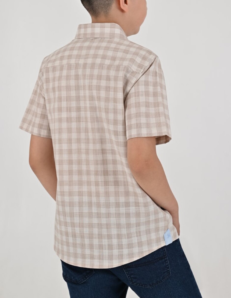 Camisa Casual Otoño Invierno de Algodón manga Corta para Infantil / Niños grandes Niño 3