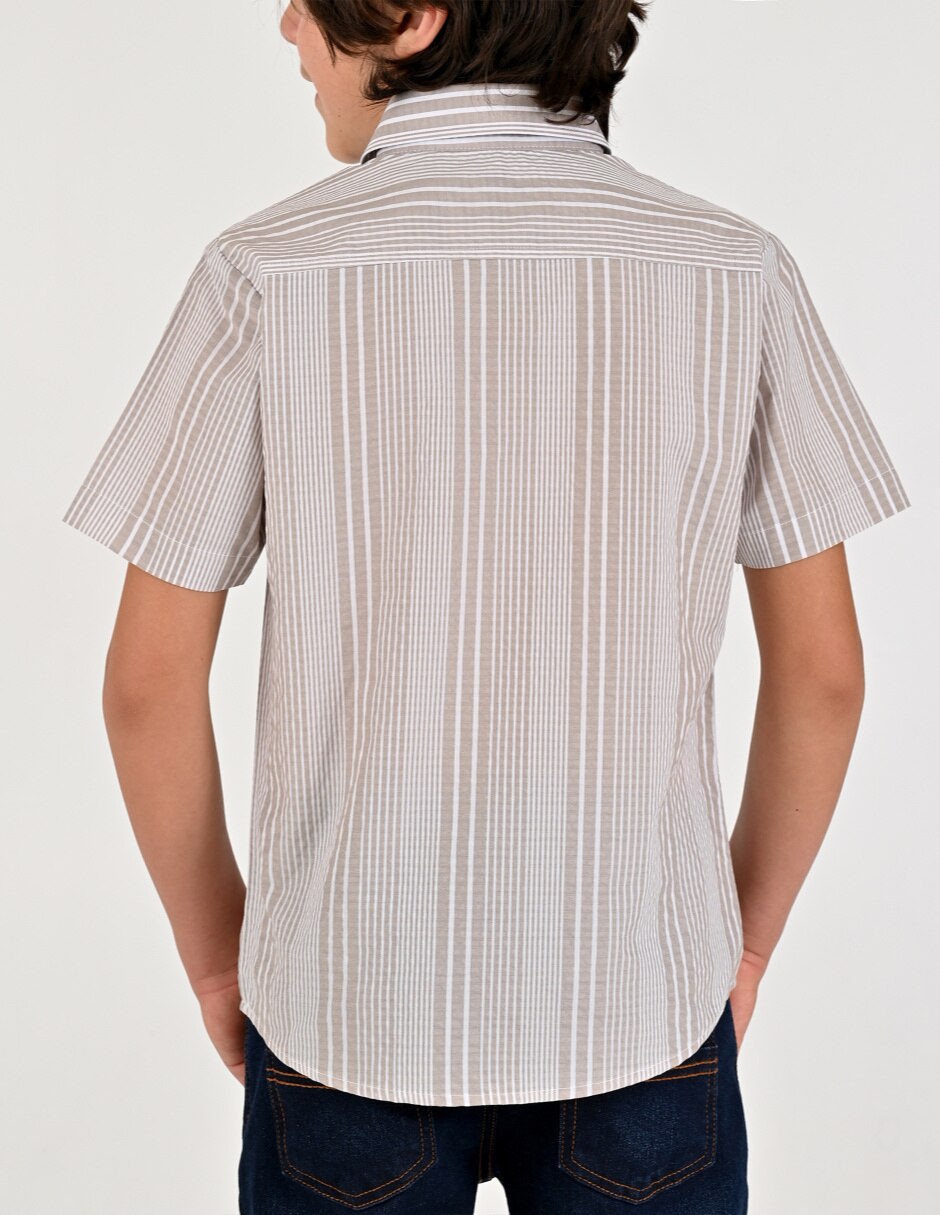 Camisa Casual Otoño Invierno de Algodón y poliéster manga Corta para Infantil / Niños grandes Niño 2