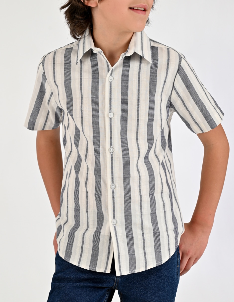 Camisa Casual Otoño Invierno de Algodón manga Corta para Infantil / Niños grandes Niño Camisa Casual Otoño Invierno de Algodón manga Corta para Infantil / Niños grandes Niño