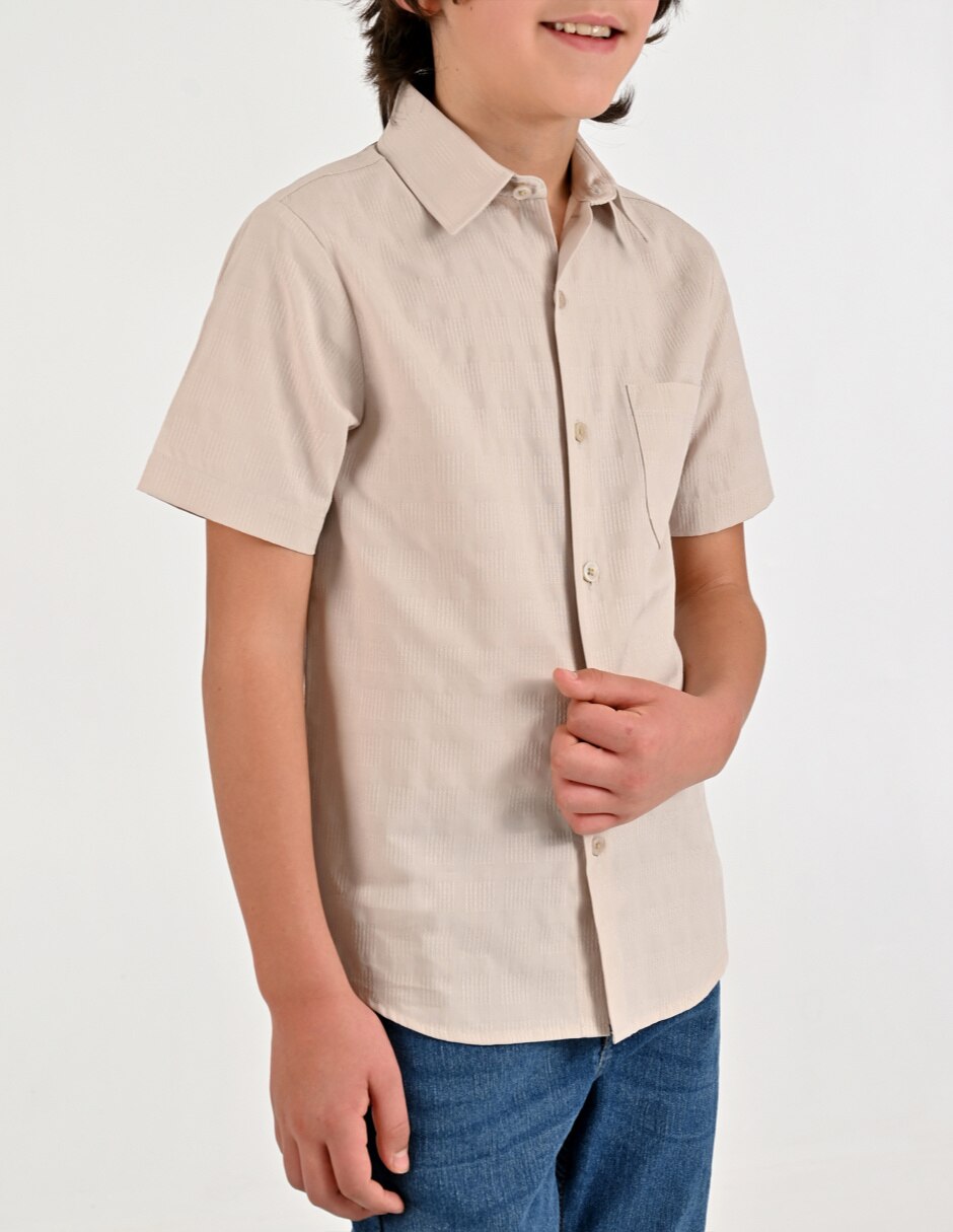 Camisa Casual Otoño Invierno de Algodón manga Corta para Infantil / Niños grandes Niño 2