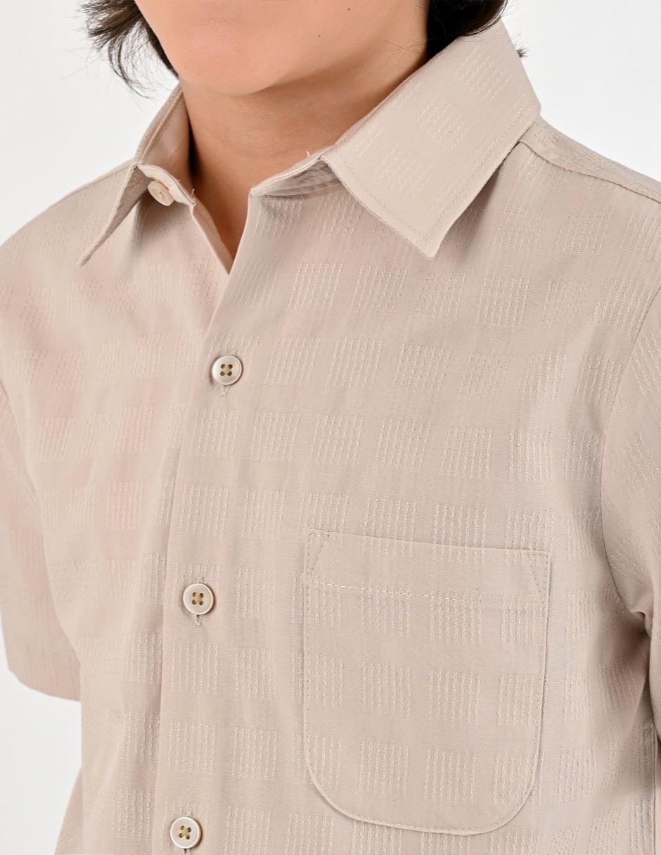 Camisa Casual Otoño Invierno de Algodón manga Corta para Infantil / Niños grandes Niño 3