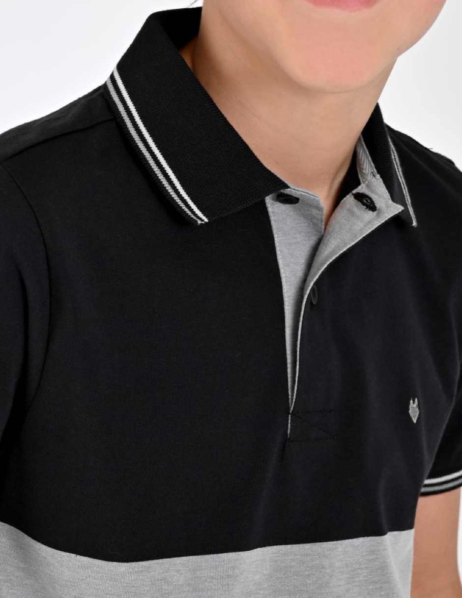 Playera tipo polo / Set playera tipo polo Otoño Invierno de Algodón y poliéster para Infantil / Niños grandes Niño 2