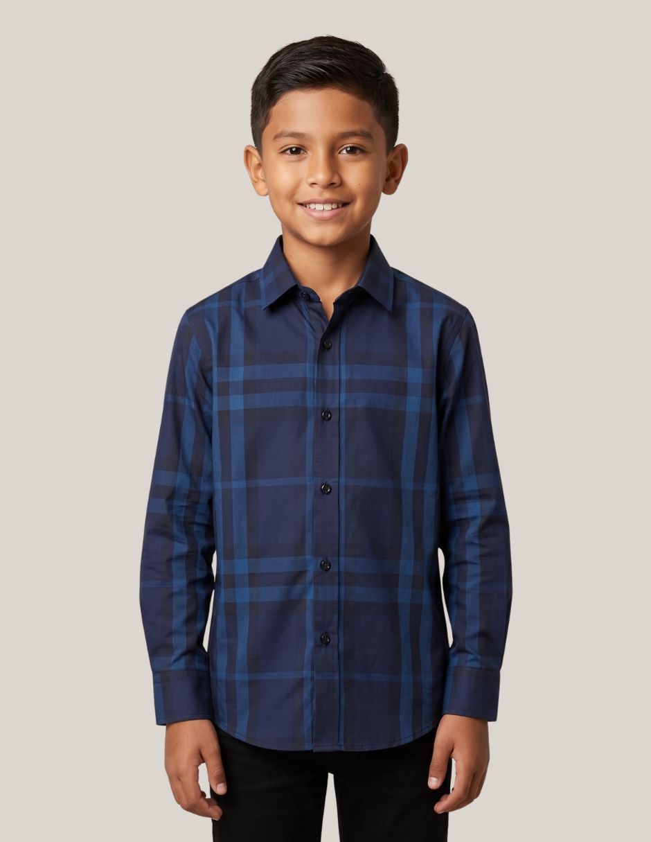 Camisa casual manga larga para niño Camisa casual manga larga para niño
